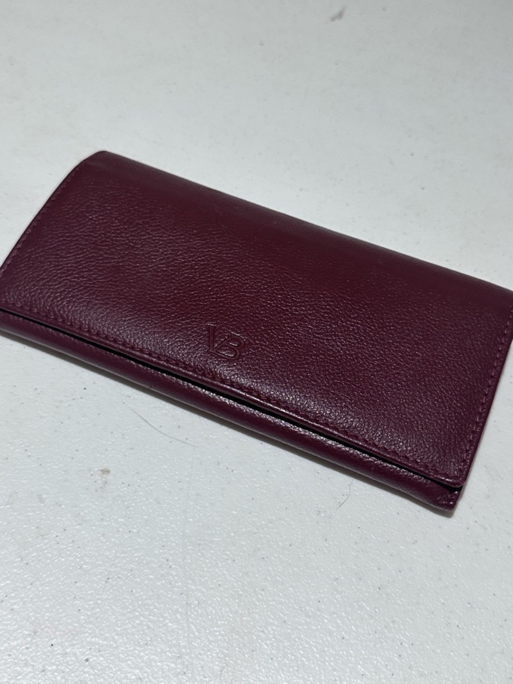 Von Baer leather wallet burgundy